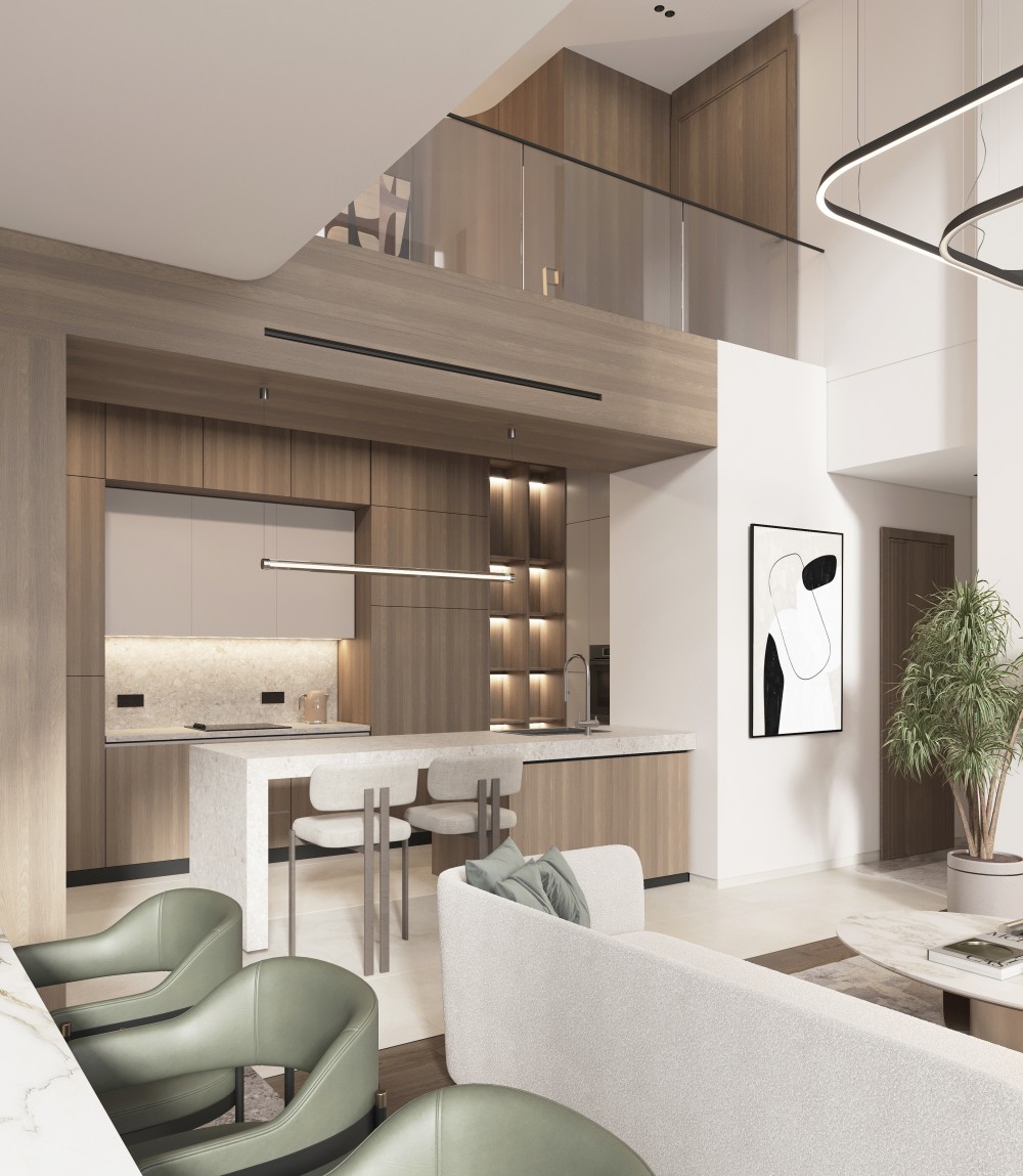 <span class="gold">Dramatic Double-Height Spaces</span>